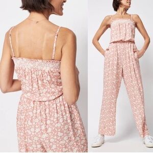 FAHERTY Renata Jumpsuit in Coral Floral
